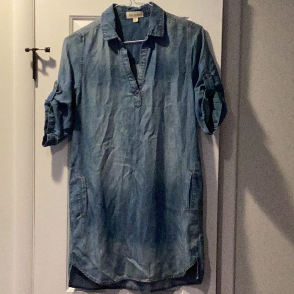 Cloth & Stone Blue Casual Button Down Shirt